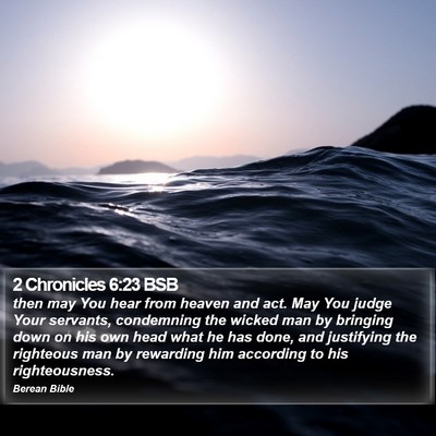2 Chronicles 6:23 BSB Bible Verse Image
