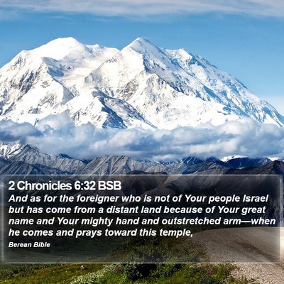 2 Chronicles 6:32 BSB Bible Verse Image