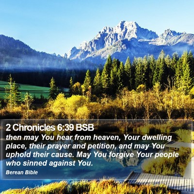 2 Chronicles 6:39 BSB Bible Verse Image