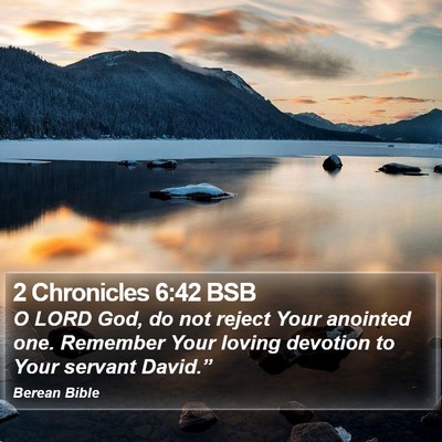 2 Chronicles 6:42 BSB Bible Verse Image