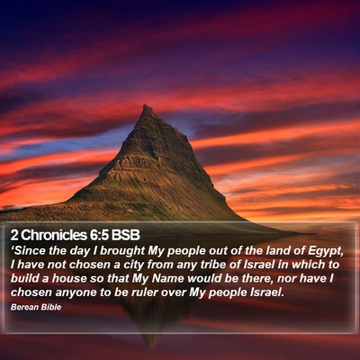 2 Chronicles 6:5 BSB Bible Verse Image