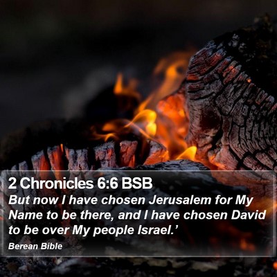 2 Chronicles 6:6 BSB Bible Verse Image