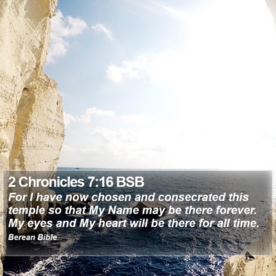 2 Chronicles 7:16 BSB Bible Verse Image
