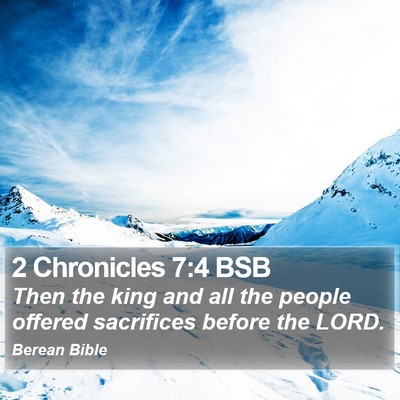 2 Chronicles 7:4 BSB Bible Verse Image