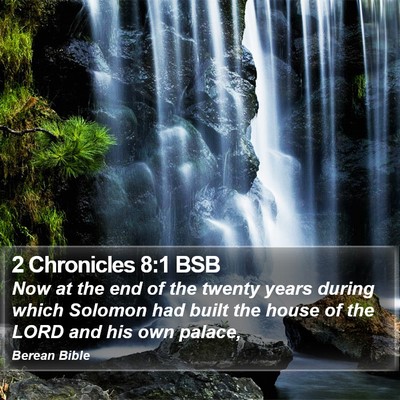 2 Chronicles 8:1 BSB Bible Verse Image
