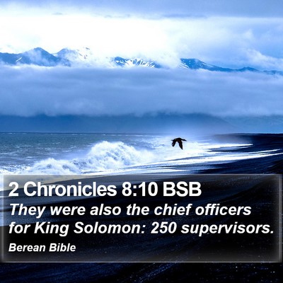2 Chronicles 8:10 BSB Bible Verse Image
