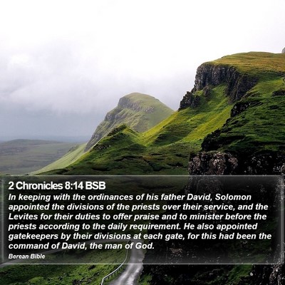 2 Chronicles 8:14 BSB Bible Verse Image