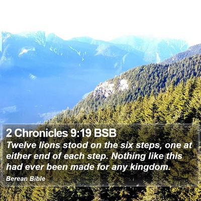 2 Chronicles 9:19 BSB Bible Verse Image