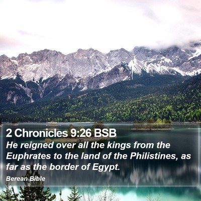 2 Chronicles 9:26 BSB Bible Verse Image