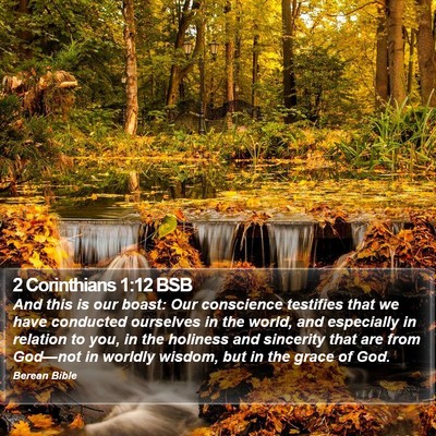 2 Corinthians 1:12 BSB Bible Verse Image