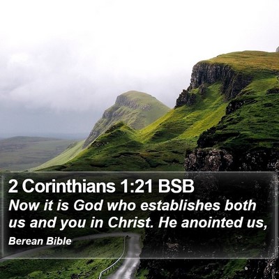 2 Corinthians 1:21 BSB Bible Verse Image