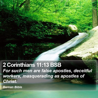 2 Corinthians 11:13 BSB Bible Verse Image