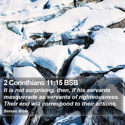 2 Corinthians 11:15 BSB Bible Verse Image