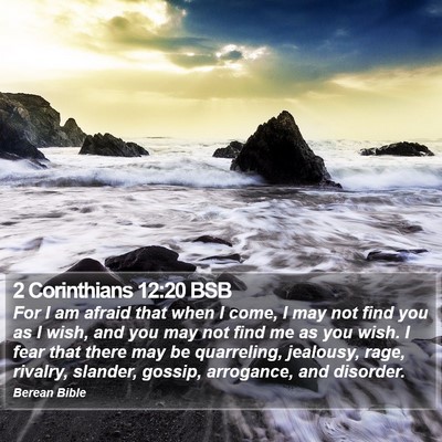 2 Corinthians 12:20 BSB Bible Verse Image