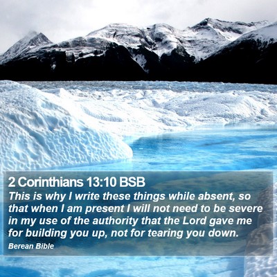 2 Corinthians 13:10 BSB Bible Verse Image