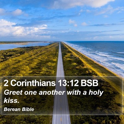 2 Corinthians 13:12 BSB Bible Verse Image
