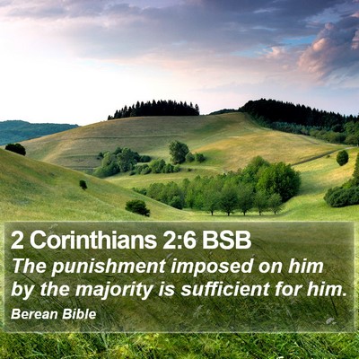 2 Corinthians 2:6 BSB Bible Verse Image
