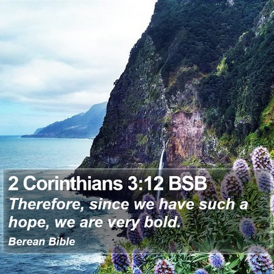 2 Corinthians 3:12 BSB Bible Verse Image