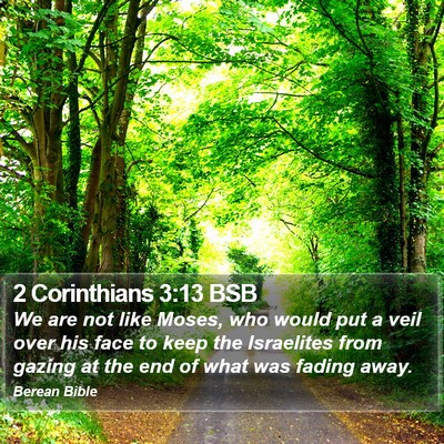 2 Corinthians 3:13 BSB Bible Verse Image