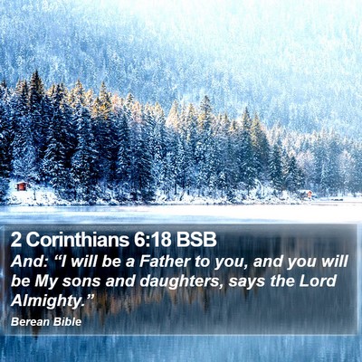 2 Corinthians 6:18 BSB Bible Verse Image