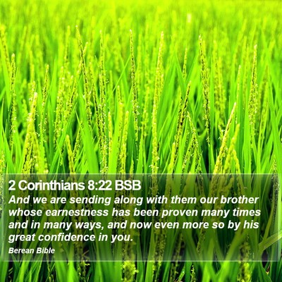 2 Corinthians 8:22 BSB Bible Verse Image
