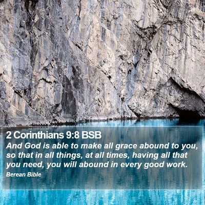 2 Corinthians 9:8 BSB Bible Verse Image