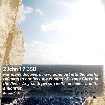 2 John 1:7 BSB Bible Verse Image