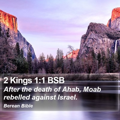 2 Kings 1:1 BSB Bible Verse Image