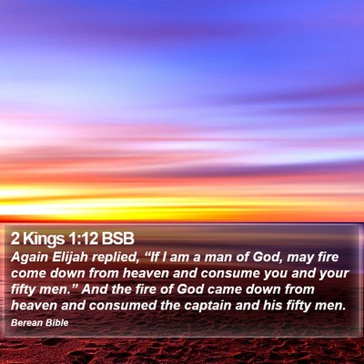 2 Kings 1:12 BSB Bible Verse Image