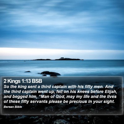 2 Kings 1:13 BSB Bible Verse Image