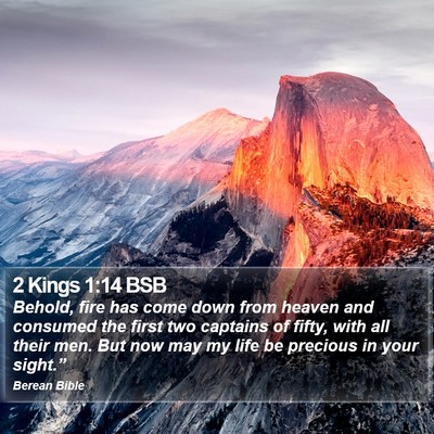 2 Kings 1:14 BSB Bible Verse Image