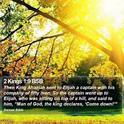 2 Kings 1:9 BSB Bible Verse Image