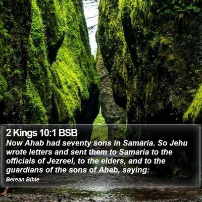 2 Kings 10:1 BSB Bible Verse Image