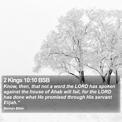 2 Kings 10:10 BSB Bible Verse Image