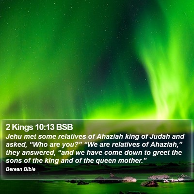 2 Kings 10:13 BSB Bible Verse Image