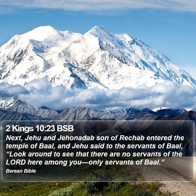 2 Kings 10:23 BSB Bible Verse Image