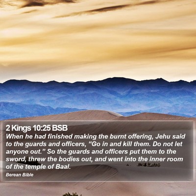 2 Kings 10:25 BSB Bible Verse Image