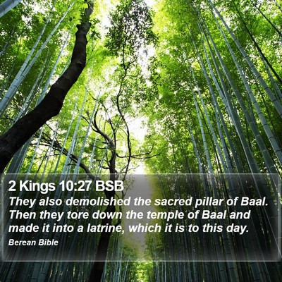 2 Kings 10:27 BSB Bible Verse Image