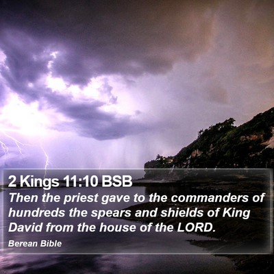 2 Kings 11:10 BSB Bible Verse Image