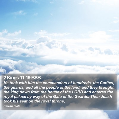 2 Kings 11:19 BSB Bible Verse Image