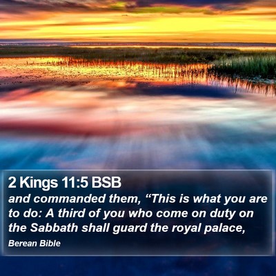 2 Kings 11:5 BSB Bible Verse Image