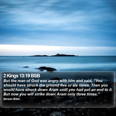 2 Kings 13:19 BSB Bible Verse Image