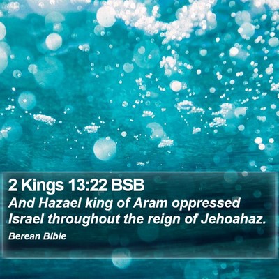 2 Kings 13:22 BSB Bible Verse Image