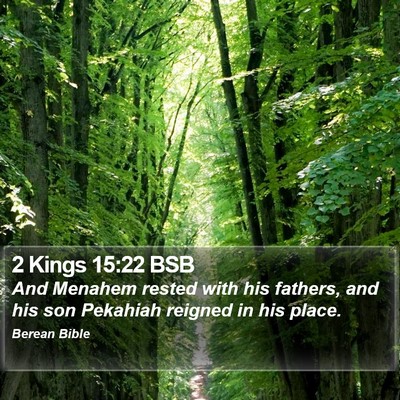 2 Kings 15:22 BSB Bible Verse Image