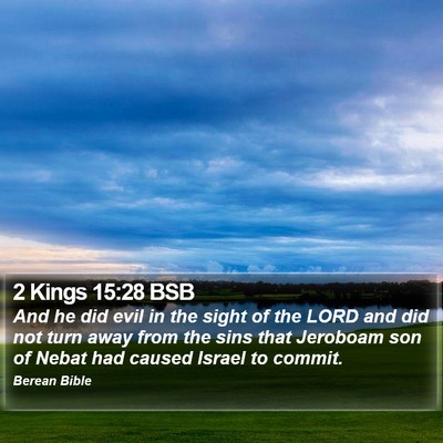 2 Kings 15:28 BSB Bible Verse Image