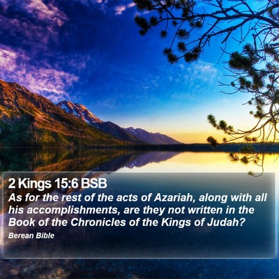 2 Kings 15:6 BSB Bible Verse Image