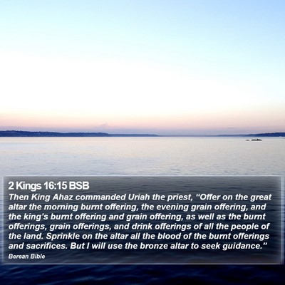 2 Kings 16:15 BSB Bible Verse Image