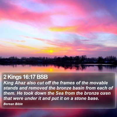 2 Kings 16:17 BSB Bible Verse Image