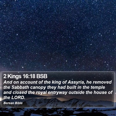 2 Kings 16:18 BSB Bible Verse Image