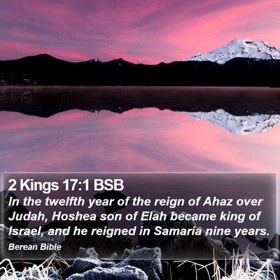 2 Kings 17:1 BSB Bible Verse Image